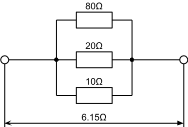 合成抵抗-並列接続-例題2-回路図