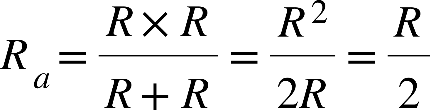 応用問題2-(a)-並列接続の計算式